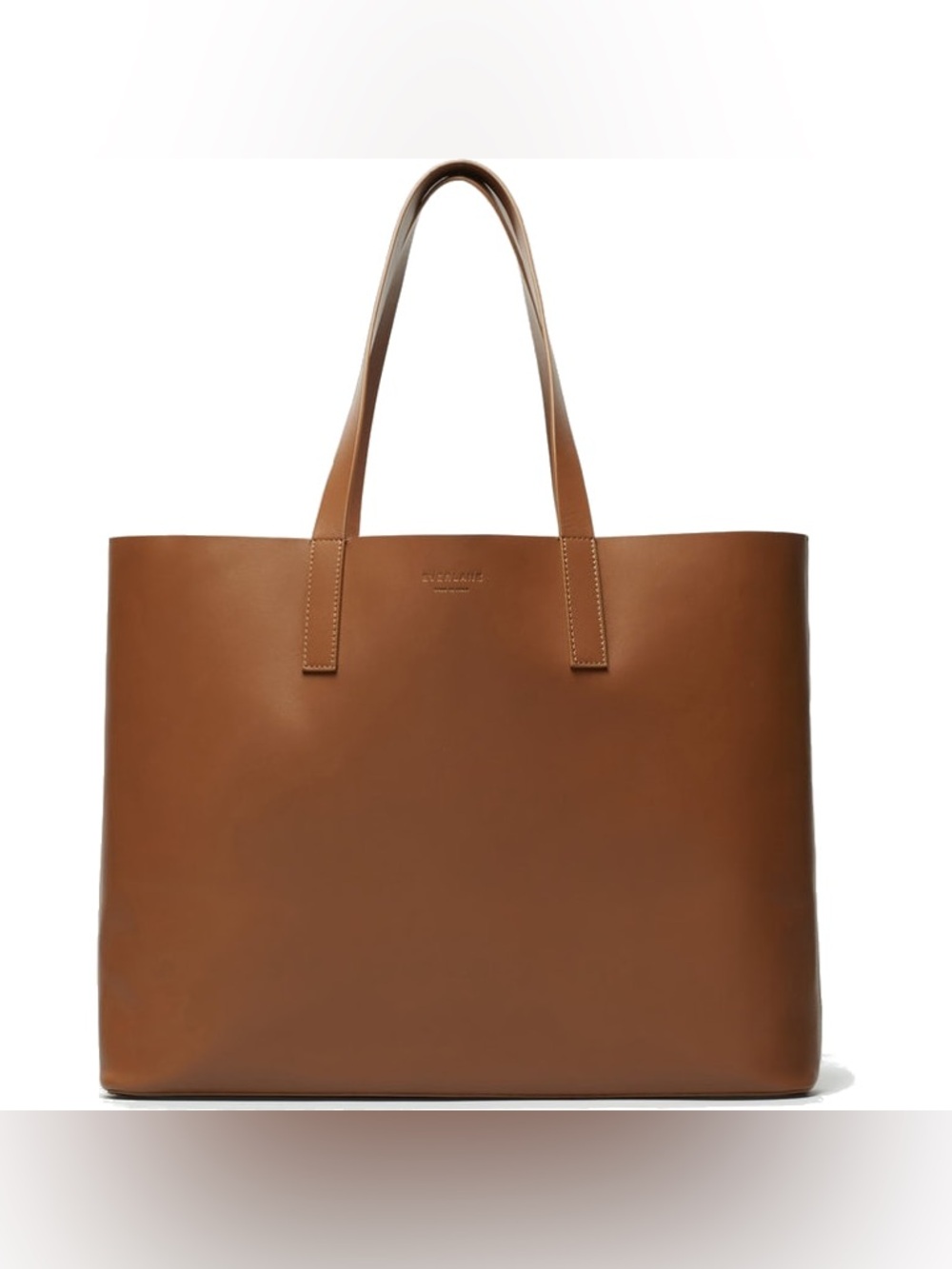Everlane Women’s Cognac Leather Day Market Tote Large Shoulder Bag
